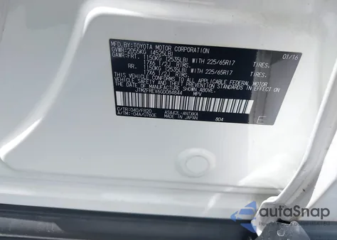 2016 Toyota Rav4 Le z USA, uszkodzony, nr VIN JTMZFREV6GD084844